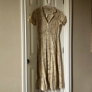 Madewell floral midi dress.